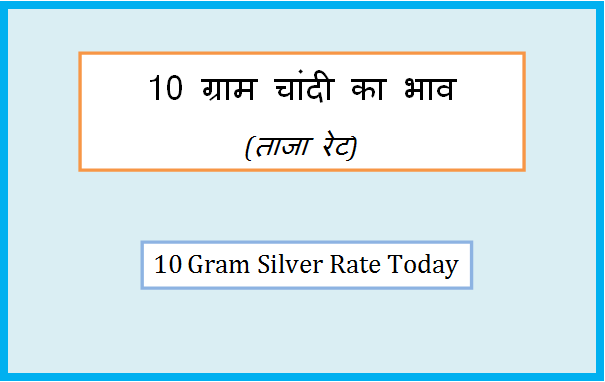 10 gram silver rate today