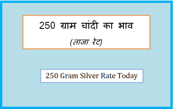 250 gram silver rate today